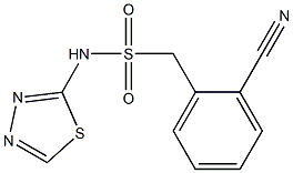 1-(2-cyanophenyl)-N-(1,3,4-thiadiazol-2-yl)methanesulfonamide 结构式