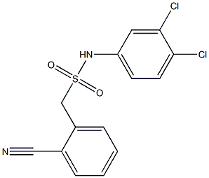 1-(2-cyanophenyl)-N-(3,4-dichlorophenyl)methanesulfonamide 结构式