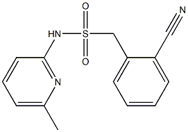 1-(2-cyanophenyl)-N-(6-methylpyridin-2-yl)methanesulfonamide 结构式