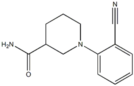 1-(2-cyanophenyl)piperidine-3-carboxamide 结构式