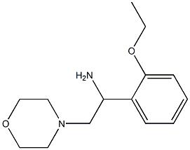 1-(2-ethoxyphenyl)-2-morpholin-4-ylethanamine 结构式