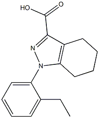 1-(2-ethylphenyl)-4,5,6,7-tetrahydro-1H-indazole-3-carboxylic acid 结构式