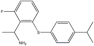 1-(2-fluoro-6-{[4-(propan-2-yl)phenyl]sulfanyl}phenyl)ethan-1-amine 结构式