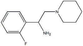 1-(2-fluorophenyl)-2-piperidin-1-ylethanamine 结构式