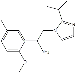 1-(2-methoxy-5-methylphenyl)-2-[2-(propan-2-yl)-1H-imidazol-1-yl]ethan-1-amine 结构式