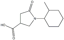 1-(2-methylcyclohexyl)-5-oxopyrrolidine-3-carboxylic acid 结构式