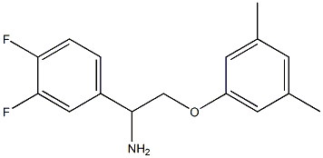 1-(3,4-difluorophenyl)-2-(3,5-dimethylphenoxy)ethanamine 结构式