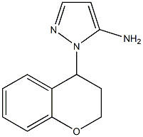 1-(3,4-dihydro-2H-1-benzopyran-4-yl)-1H-pyrazol-5-amine 结构式