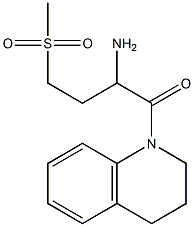 1-(3,4-dihydroquinolin-1(2H)-yl)-4-(methylsulfonyl)-1-oxobutan-2-amine 结构式