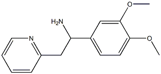 1-(3,4-dimethoxyphenyl)-2-(pyridin-2-yl)ethan-1-amine 结构式