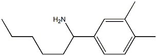 1-(3,4-dimethylphenyl)hexan-1-amine 结构式