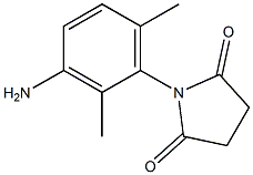 1-(3-amino-2,6-dimethylphenyl)pyrrolidine-2,5-dione 结构式