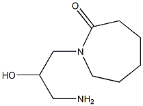 1-(3-amino-2-hydroxypropyl)azepan-2-one 结构式