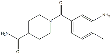 1-(3-amino-4-methylbenzoyl)piperidine-4-carboxamide 结构式