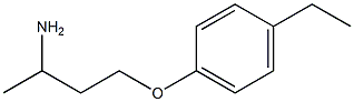 1-(3-aminobutoxy)-4-ethylbenzene 结构式