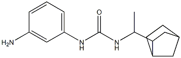 1-(3-aminophenyl)-3-(1-{bicyclo[2.2.1]heptan-2-yl}ethyl)urea 结构式