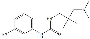 1-(3-aminophenyl)-3-{2-[(dimethylamino)methyl]-2-methylpropyl}urea 结构式