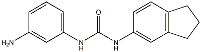 1-(3-aminophenyl)-3-2,3-dihydro-1H-inden-5-ylurea 结构式