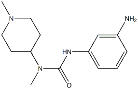1-(3-aminophenyl)-3-methyl-3-(1-methylpiperidin-4-yl)urea 结构式