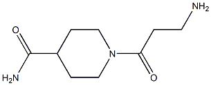 1-(3-aminopropanoyl)piperidine-4-carboxamide 结构式