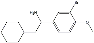 1-(3-bromo-4-methoxyphenyl)-2-cyclohexylethan-1-amine 结构式