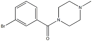 1-(3-bromobenzoyl)-4-methylpiperazine 结构式