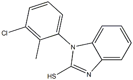 1-(3-chloro-2-methylphenyl)-1H-1,3-benzodiazole-2-thiol 结构式