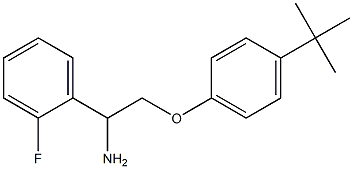 1-[1-amino-2-(4-tert-butylphenoxy)ethyl]-2-fluorobenzene 结构式