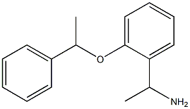 1-[2-(1-phenylethoxy)phenyl]ethan-1-amine 结构式