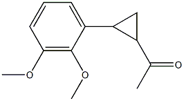 1-[2-(2,3-dimethoxyphenyl)cyclopropyl]ethan-1-one 结构式