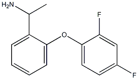 1-[2-(2,4-difluorophenoxy)phenyl]ethan-1-amine 结构式