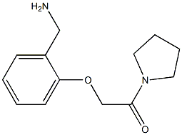 1-[2-(2-oxo-2-pyrrolidin-1-ylethoxy)phenyl]methanamine 结构式