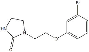 1-[2-(3-bromophenoxy)ethyl]imidazolidin-2-one 结构式