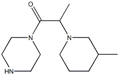 1-[2-(3-methylpiperidin-1-yl)propanoyl]piperazine 结构式