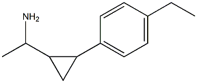 1-[2-(4-ethylphenyl)cyclopropyl]ethan-1-amine 结构式
