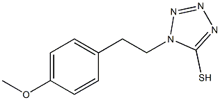 1-[2-(4-methoxyphenyl)ethyl]-1H-1,2,3,4-tetrazole-5-thiol 结构式