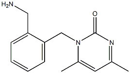 1-[2-(aminomethyl)benzyl]-4,6-dimethylpyrimidin-2(1H)-one 结构式