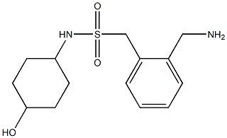 1-[2-(aminomethyl)phenyl]-N-(4-hydroxycyclohexyl)methanesulfonamide 结构式