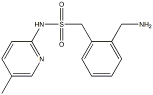 1-[2-(aminomethyl)phenyl]-N-(5-methylpyridin-2-yl)methanesulfonamide 结构式