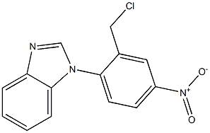 1-[2-(chloromethyl)-4-nitrophenyl]-1H-1,3-benzodiazole 结构式