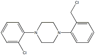 1-[2-(chloromethyl)phenyl]-4-(2-chlorophenyl)piperazine 结构式