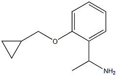 1-[2-(cyclopropylmethoxy)phenyl]ethan-1-amine 结构式