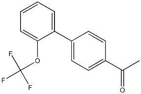 1-[2'-(trifluoromethoxy)-1,1'-biphenyl-4-yl]ethanone 结构式