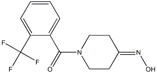 1-[2-(trifluoromethyl)benzoyl]piperidin-4-one oxime 结构式