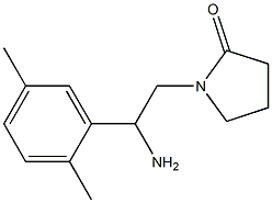 1-[2-amino-2-(2,5-dimethylphenyl)ethyl]pyrrolidin-2-one 结构式