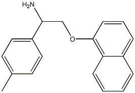 1-[2-amino-2-(4-methylphenyl)ethoxy]naphthalene 结构式