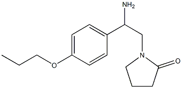 1-[2-amino-2-(4-propoxyphenyl)ethyl]pyrrolidin-2-one 结构式