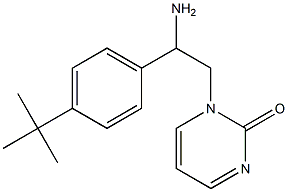1-[2-amino-2-(4-tert-butylphenyl)ethyl]pyrimidin-2(1H)-one 结构式