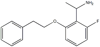 1-[2-fluoro-6-(2-phenylethoxy)phenyl]ethan-1-amine 结构式