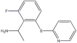 1-[2-fluoro-6-(pyridin-2-ylsulfanyl)phenyl]ethan-1-amine 结构式